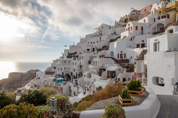 Fototapeta premium Views from the island of Santorini in Greece