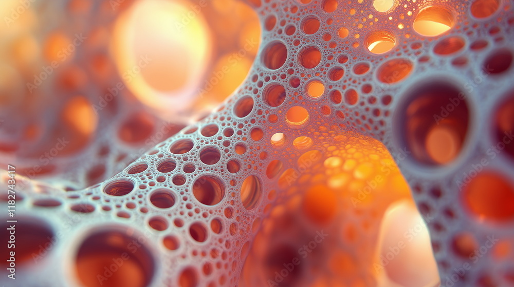 Poster textures fractals. crystallization effect forms c_002