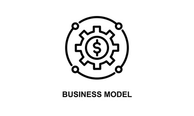 Business Model Isolated Vector, Icon Or Logo Sign Symbol Illustration