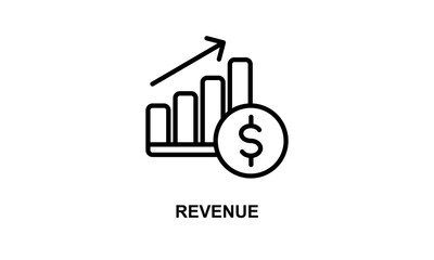 Revenue Isolated Vector, Icon Or Logo Sign Symbol Illustration