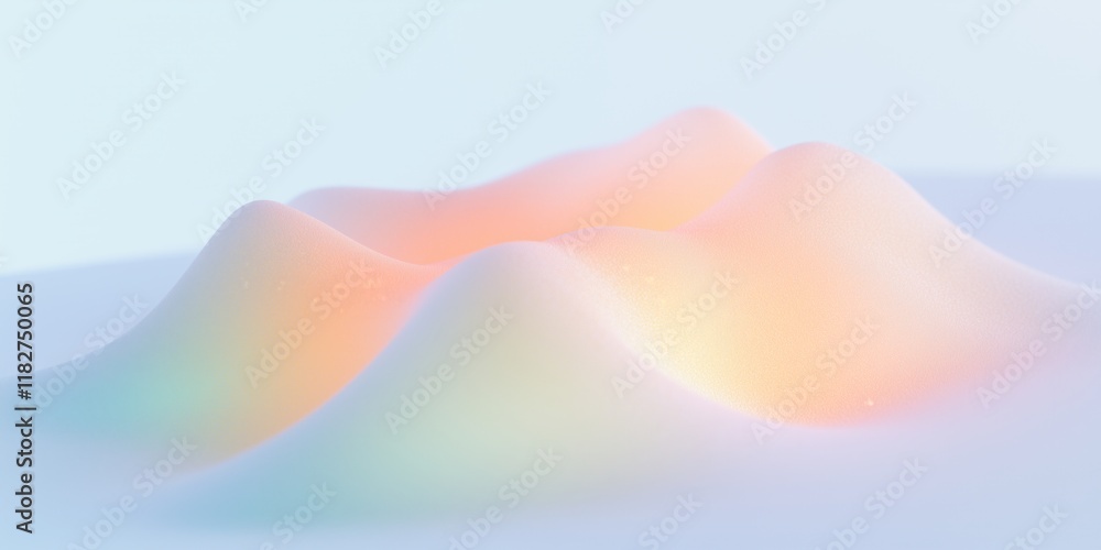 Poster abstract blurred grainy waves gradient background texture. colorful digital grain soft noise effect 