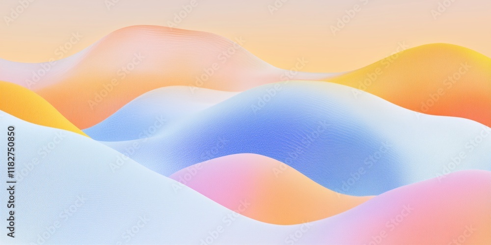 Poster trendy soft retro gradient background design. minimalistic soft gradient in pastel colors. elegant s