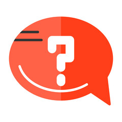 Help Flat Style Icon