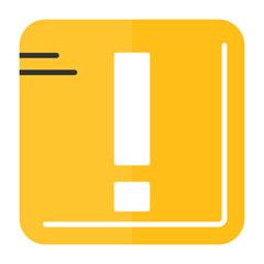 Exclamation mark Flat Style Icon