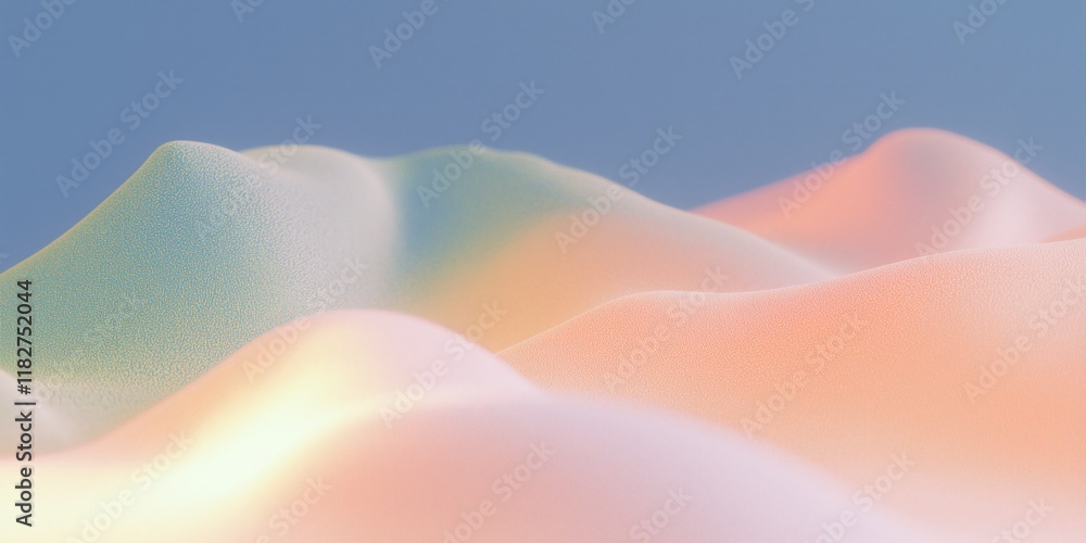 Poster abstract pastel holographic blurred grainy gradient banner background texture. colorful digital grai
