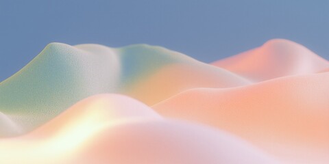 Fototapeta premium Abstract pastel holographic blurred grainy gradient banner background texture. Colorful digital grain soft noise effect pattern. Lo-fi multicolor vintage retro design.