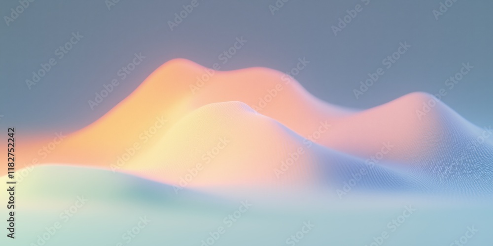 Poster abstract pastel holographic blurred grainy gradient banner background texture. colorful digital grai