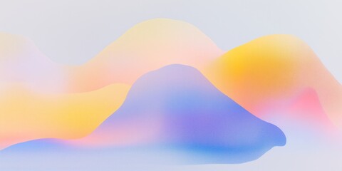 Blue, orange natural Grainy Gradient overlay. Retro 70s Grainy Background. Abstract Vibrant Texture Wallpaper. Trendy Psychedelic Blurry backdrop. Mysterious poster, banner. Soft Colorful template