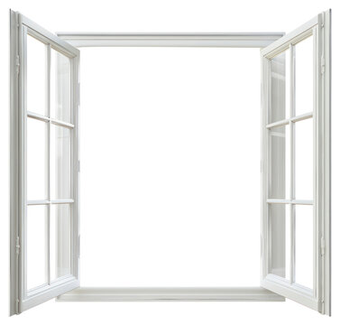 PNG Open white window interior open design.