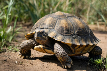 Obraz premium a tortoise in its natural environment