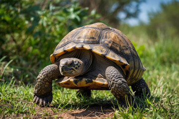 Obraz premium a tortoise in its natural environment