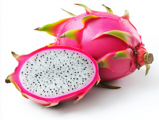 dragon fruit isolated on white background
