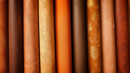 Close-Up of Terracotta Roof Tiles, Mediterranean Clay Roofing with Sunlit Surface