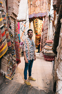 Exploring Rug Market in Marrakech