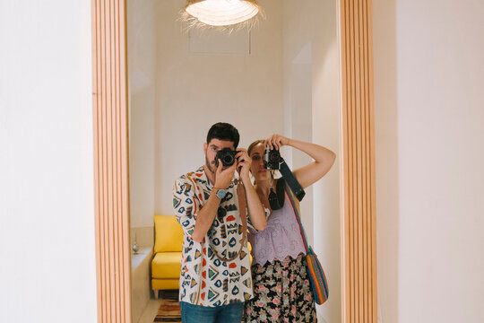 Mirror Selfie in Marrakech Riad
