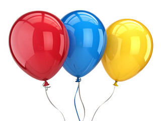 red and yellow balloons. balloon, birthday, party, celebration, decoration, helium, air, balloons, holiday, color, blue, isolated, vector, red, toy, fun, celebrate, illustration, yellow, object, happy