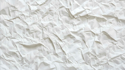 Obraz premium crumpled white paper texture