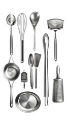 A Study of Isolated Kitchen Utensils: The Charm of Culinary Tools in their Singular Glory