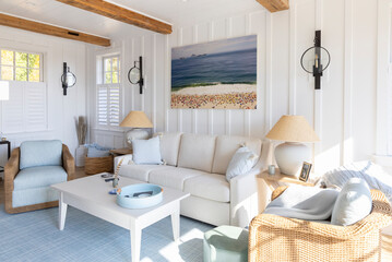 Modern Cottage home Architecture Interior decor couch