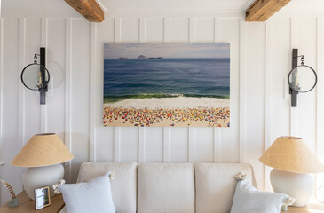 Photo Ipanema Beach Artwork hanging on wall 