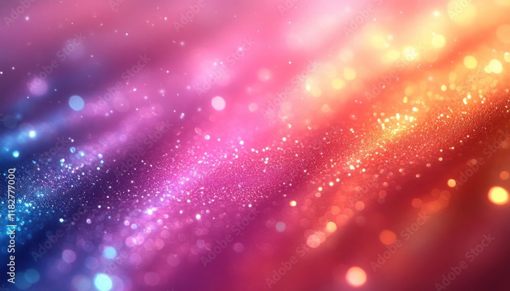 Poster dreamy impressionist rainbow light refraction texture background with soft gradient overlay for orga