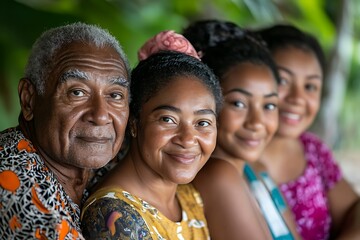 Fototapeta premium Generations together in a family portrait