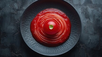 Spaghetti with Tomato Sauce Fresh Basil and Grated Parmesan Cheese