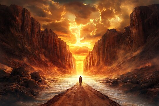 Parting of the red sea