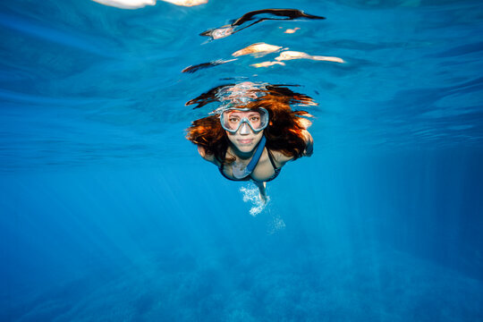 Woman Snorkeling