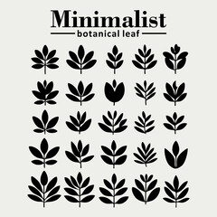 Obraz premium vector set of leaves