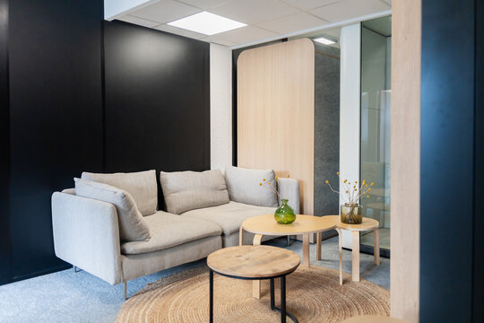 Modern Office Lounge With Minimalist Decor