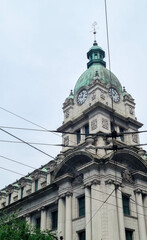 Obraz premium Vancouver, BC, Canada - August 25, 2023: Sinclair Centre and Royal Bank Tower
