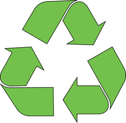 Obraz premium Recycle symbol vector