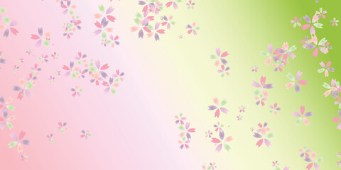 和柄　桜　春　背景