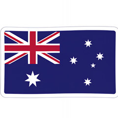 Fototapeta premium Australia Flag Transparent Background Vector Image