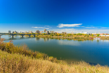 A city with a river running through it