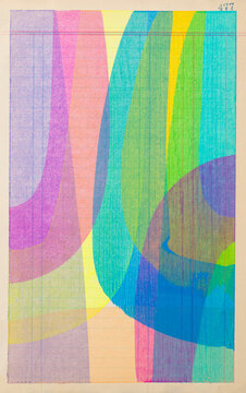 Vintage paper with paint patterns