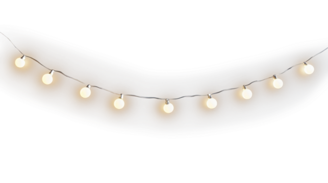 PNG String lights lighting illumination decorative.