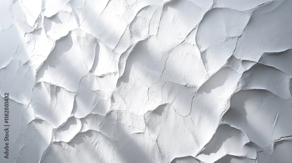Poster textured white wall with intricate patterns and subtle shadows from natural light. generative ai