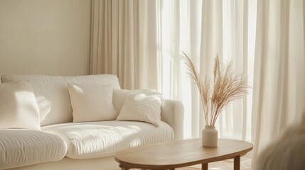 Serene Minimalist Living Room Interior Design