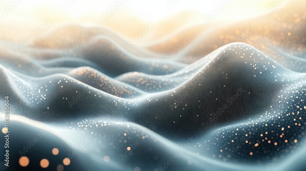 Poster abstract textured background gradient soft grays whites halftone dots minimalism