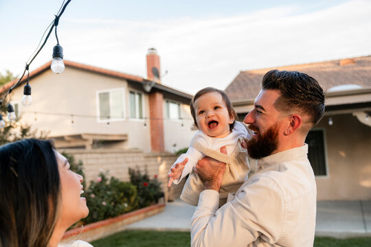 Playful parents toddler 