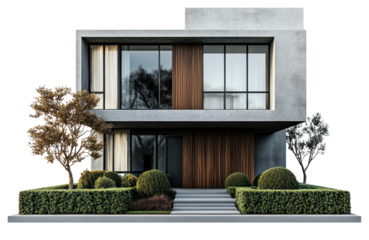 PNG Modern house architecture building concrete.