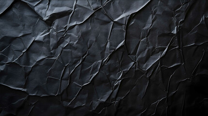 Black paper background with a subtle crushed look slightly crumpled but not overly textured The crinkles are soft minimal and evenly spread giving the appearance of a
