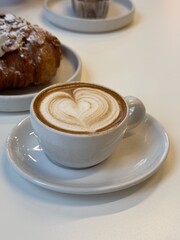 Latte and Croissants Breakfast 