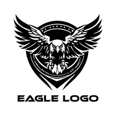 Obraz premium eagle shield with wings