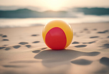 Obraz premium ball path inflatable white olated clipping blue bounce blow activity air background balloon float fun game holiday pattern plastic play