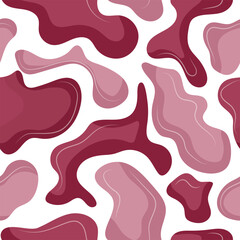 seamless pattern of pink spots of different sizes from different shades of pink arranged randomly, for holiday patterns or posters