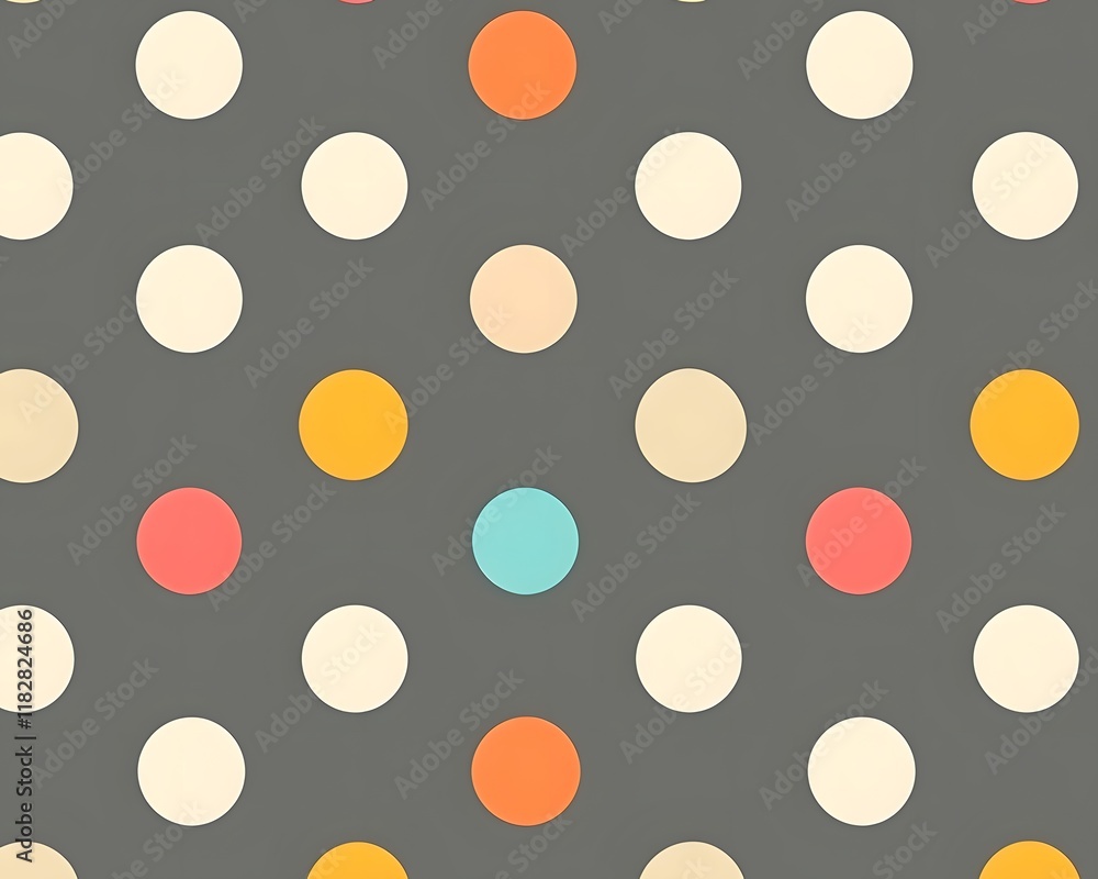 Aufkleber multicolored circle pattern on gray background