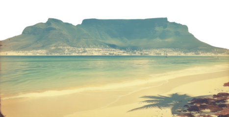 PNG Beach view photography scenery vintage.